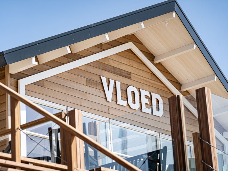 Gevelbekleding Strandpaviljoen Red Cedar