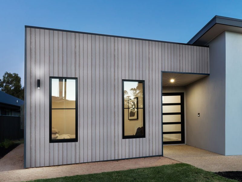 moderne gevelbekleding voor tiny house