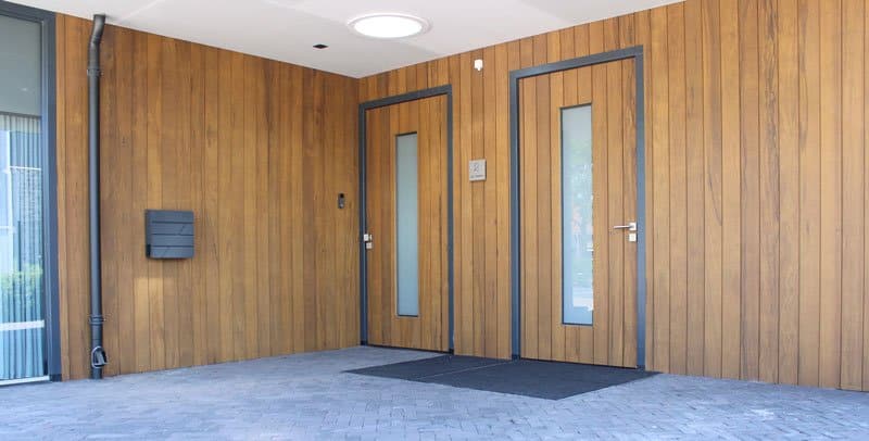 Frake gevelbekleding seniorenwoningen