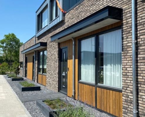 Fraké gevelbekleding details