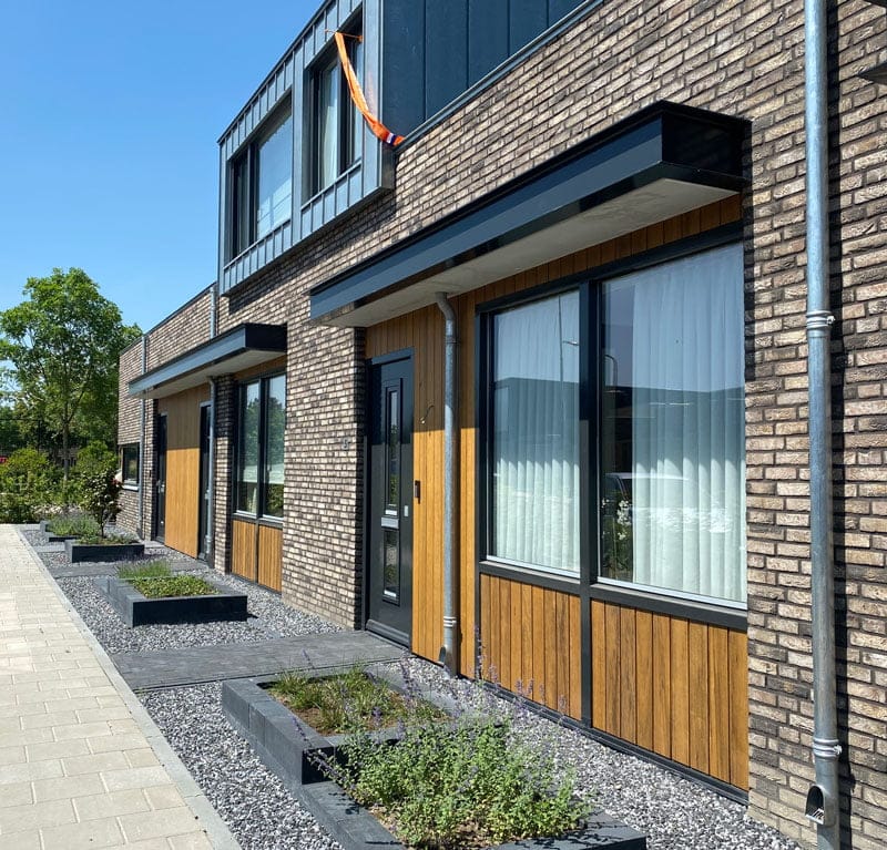 Fraké gevelbekleding details