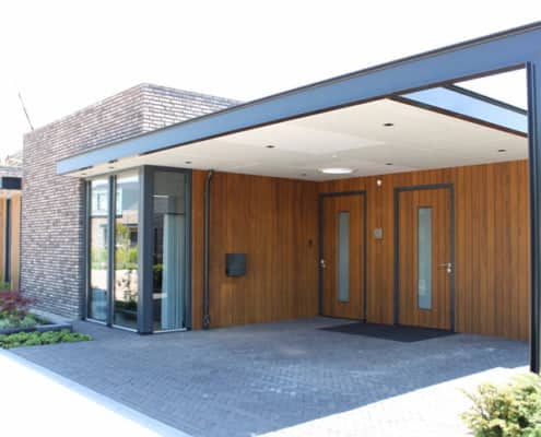 Fraké gevelbekleding hout