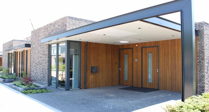 Fraké gevelbekleding hout