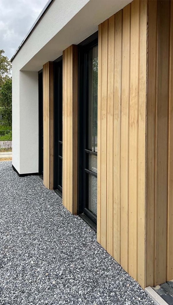 bungalow-western-red-cedar-hibgevels Bungalow met Western Red Cedar houten gevelbekleding van HIB gevels