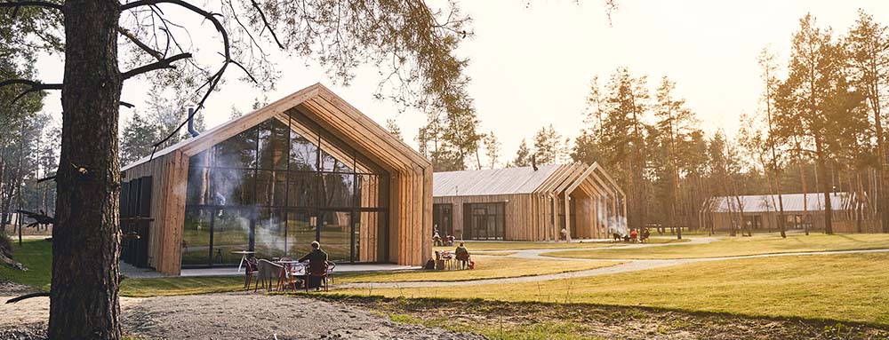 Scandinavisch design met houten gevelbekleding